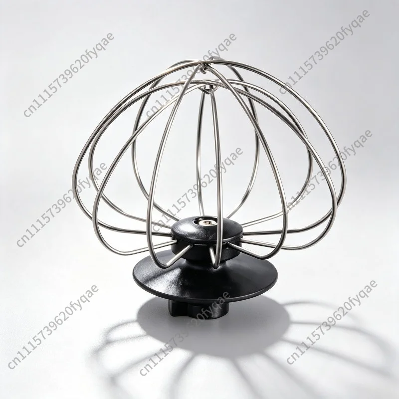 Home Baking Stand Mixer Parts, 304 Stainless Steel Whisk Dough Hook Mixer Beater Splash Cover and Mixing Bowl
