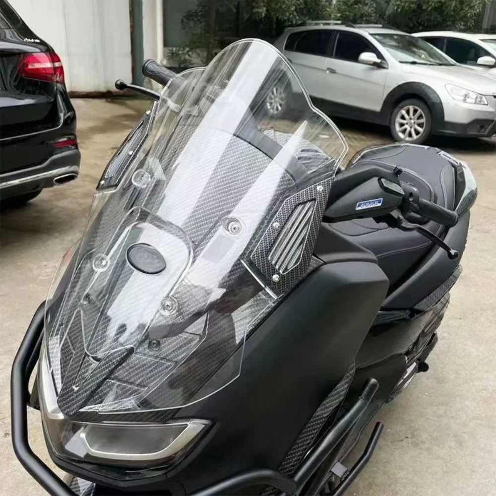 FOR 2020-2024 Yamaha nmax155 nmax 155 windshield front air deflector with elevating rearview mirror and forward-moving bracket
