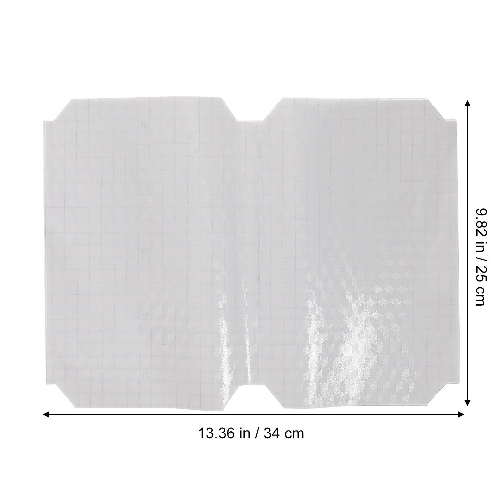 20 قطعة فيلم كتاب بلوري ذاتي اللصق مقاوم للماء يغطي البلاستيك طبقة رقيقة واقية شفافة للكتب اللوازم المدرسية