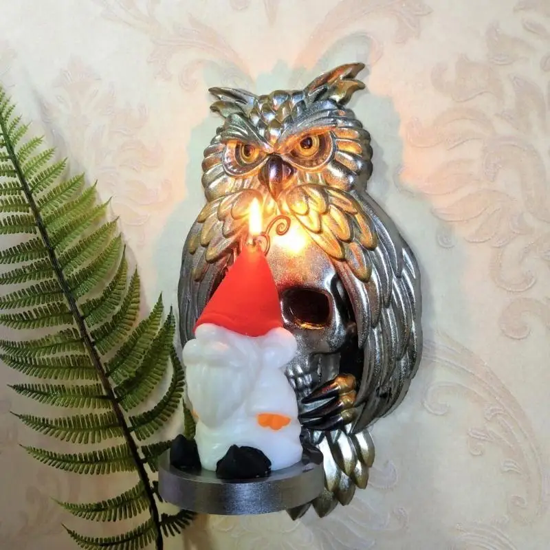 

R1WE Изысканные формы для подсвечников в форме совы и черепа, уникальные формы для декора стен