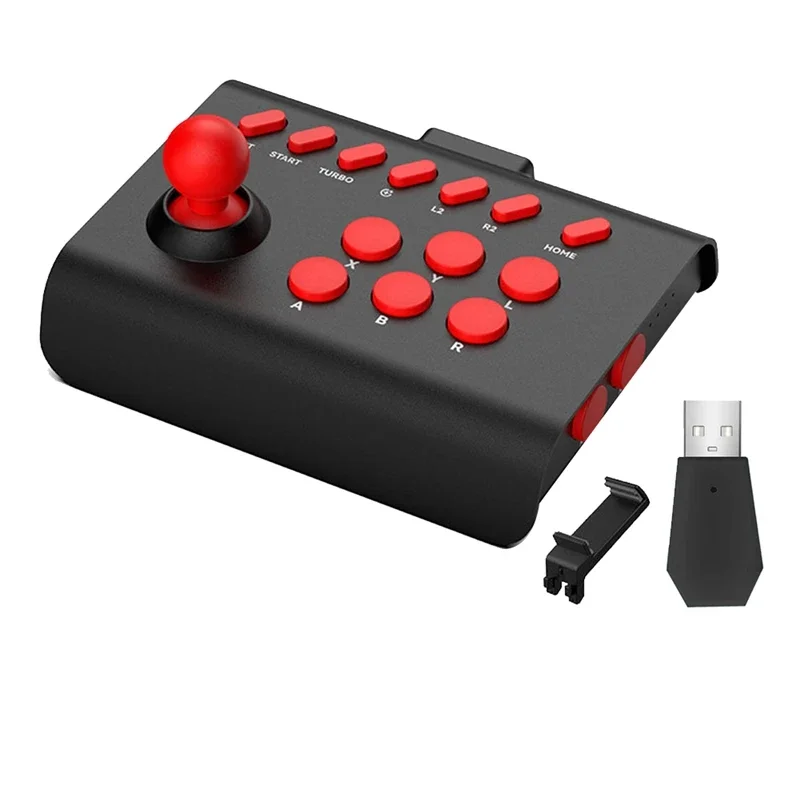 Wireless Arcade Game Console+2.4G Adapter Bluetooth Joystick Controller For Nintendo Switch PS4 PS3 PC Mobile Phone Durable C