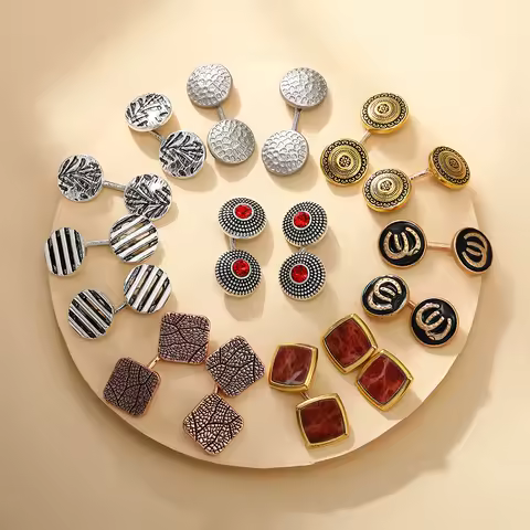 15Styles New and Unique Pretty Pattern Design Mens Chain Cufflinks Funny Flower Sleeve Button