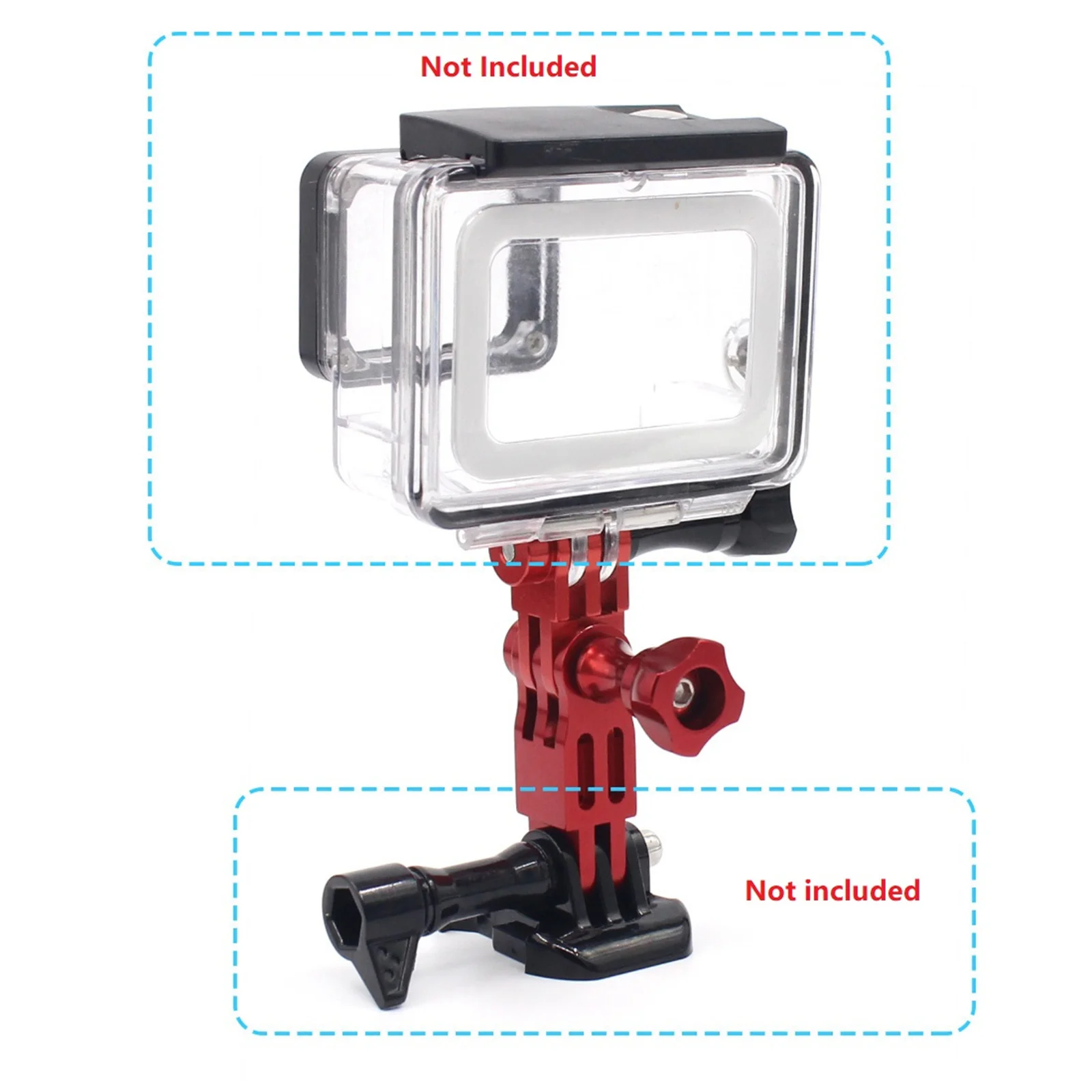 For Gopro Accessories Long & Short Adjust Arm Straight Joint Adapter Convert 3 Way Adjustable Pivot Arm Mount For Insta360 ONE R