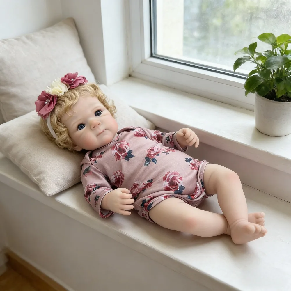 45CM 18INCH Reborn Newborn Baby Doll Bettie Handmade Art Dolls Soft Body Real Looking Baby Dolls with Visible Veins Bebe Alive