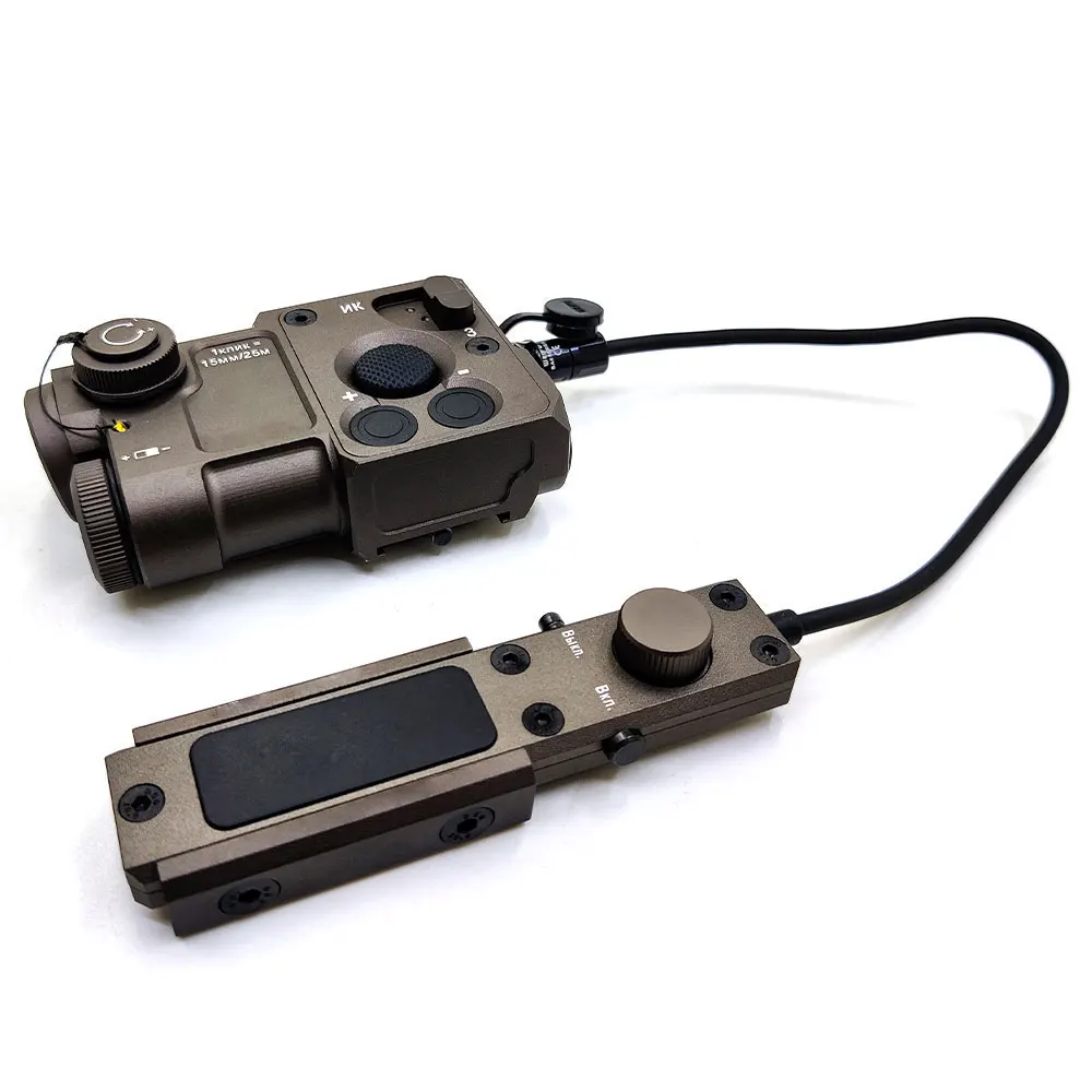 Tactical Metal PERST-4 IR/ Green Sight adjustable Aiming Laser Weapon lights hunting with Control Pressure Switch