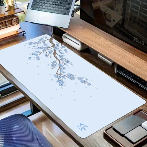 Imagen 2 del producto Alfombrilla de ratón japonesa con flor de cerezo XXL, alfombrilla de escritorio grande para ordenador portátil, alfombrilla de ratón Sakura, alfombra de oficina de Anime, teclado para Gamer, escritorio de ordenador