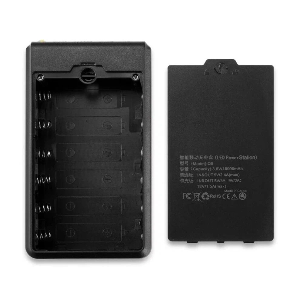 6*18650 Batterie Powerbank Case 22.5W Uscita Protocolli di Ricarica Multipli Rimovibile Power Set Battery Holder Battery Planner view 6