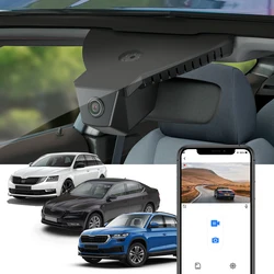 Dash Camera for Skoda Octavia 3 2013-2018, For Kodiaq 2018-2023, For Superb 3 iii 2015-2019, FITCAMX 4K OEM Style Car DVR WIFI