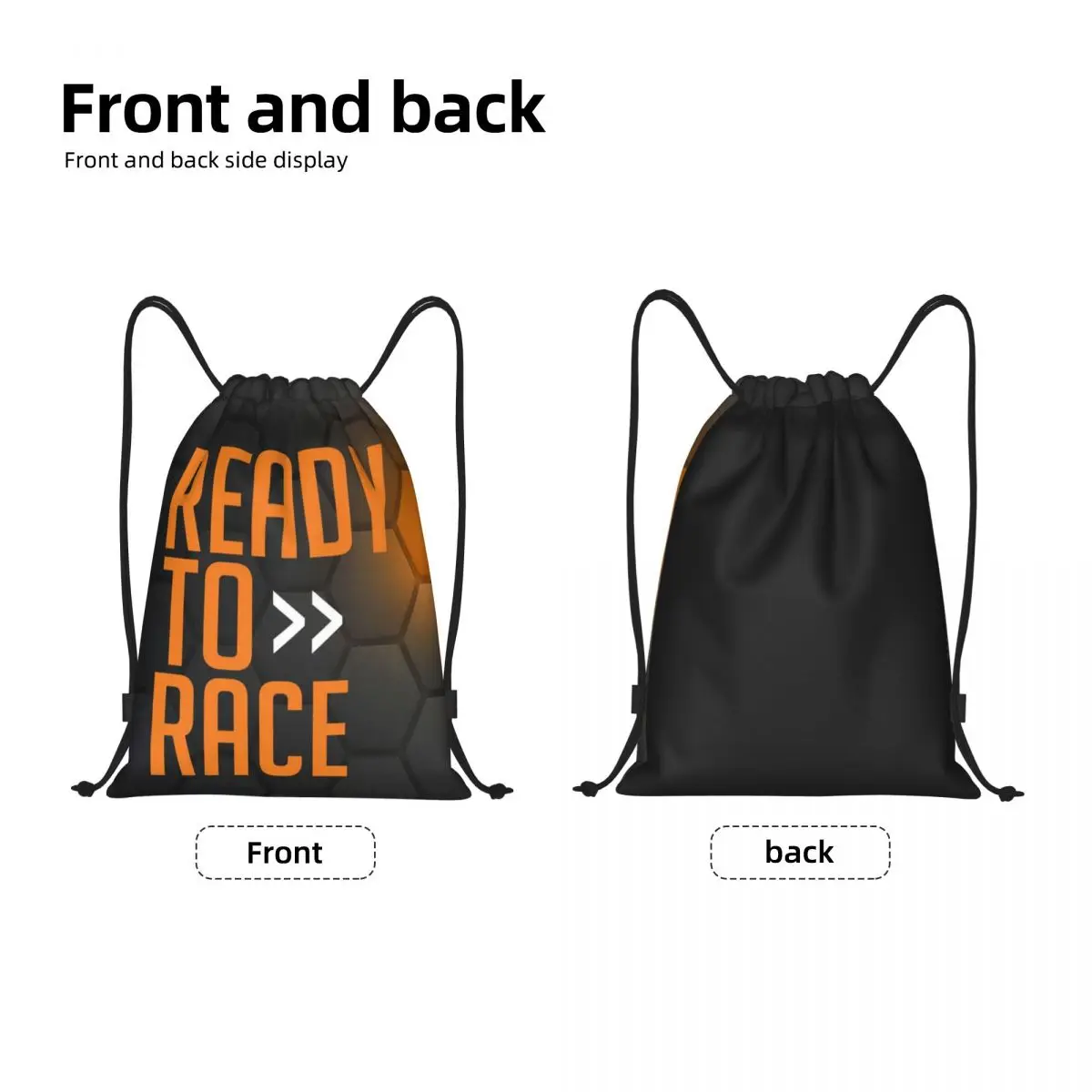 Sacos de cordão para homens e mulheres, pronto para corrida, mochila de ginástica dobrável, betume de motocross, mochilas de compras