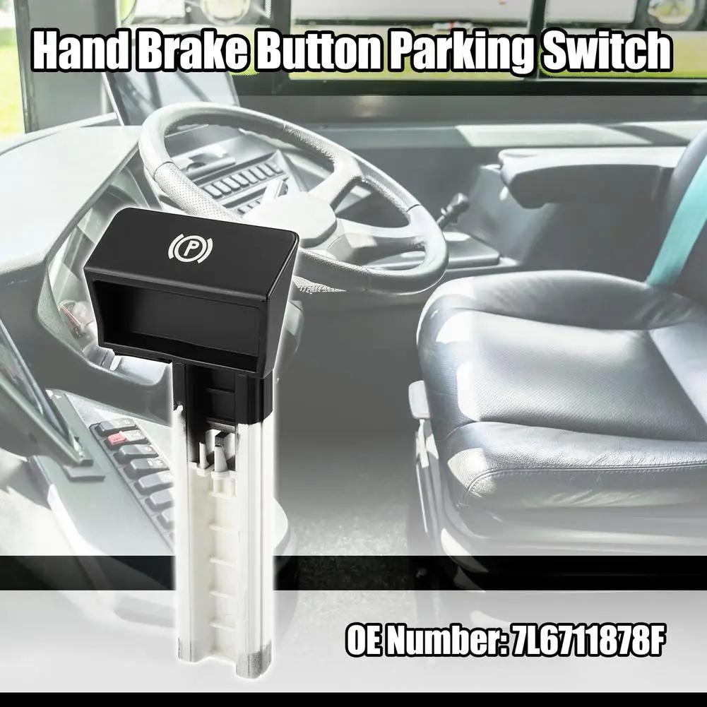 

Car Hand Brake Button Handbrake Parking Switch 7l6711878f Compatible For 2003-2010 Volkswagen