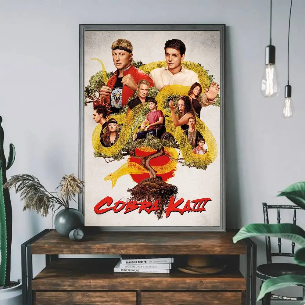 المسلسل التلفزيوني كوبرا كاي ملصق فني ذاتي اللصق مقاوم للماء ورقة ملصق مقهى بار الملصقات ملصقات الحائط #4