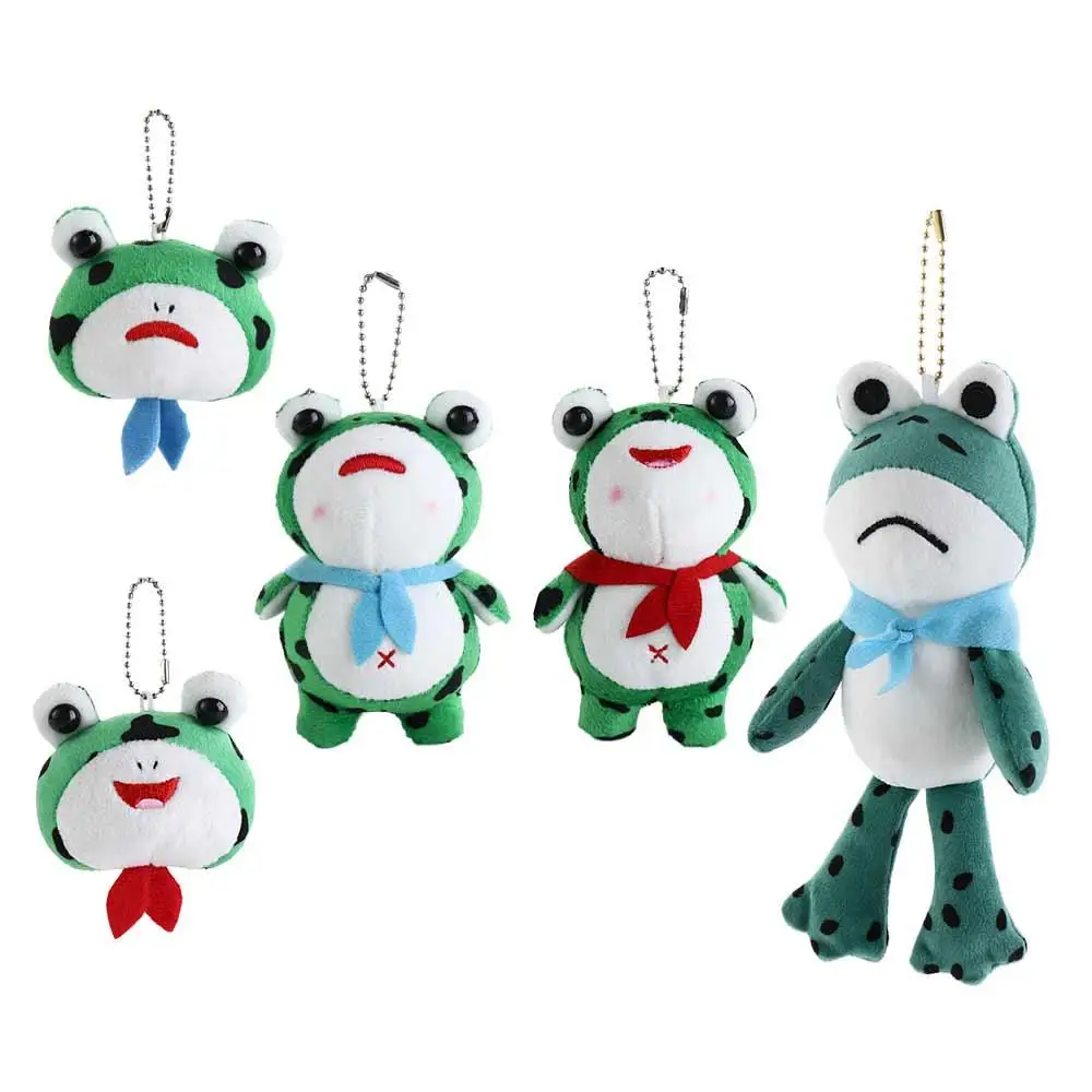 

Аксессуары для ключей, мультяшная лягушка, красный шарф, лягушка, плюшевый кулон, плюшевая ПП, хлопковая лягушка, плюшевый брелок, милые животные, забавные декоративные