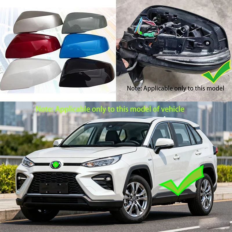 For Toyota SUZUKIACROSS /WILDLANDER 2020~2024 Car Accessories Reverse Mirror Shell Outside Rearview Mirror Cover Cap Lid Housin