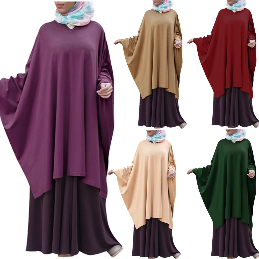 

Large Khimar Muslim Women Prayer Long Hijab Scarf Abaya Islamic Clothing Amira Ramadan Prayer Garment Eid Robe Abaya Robe Gown