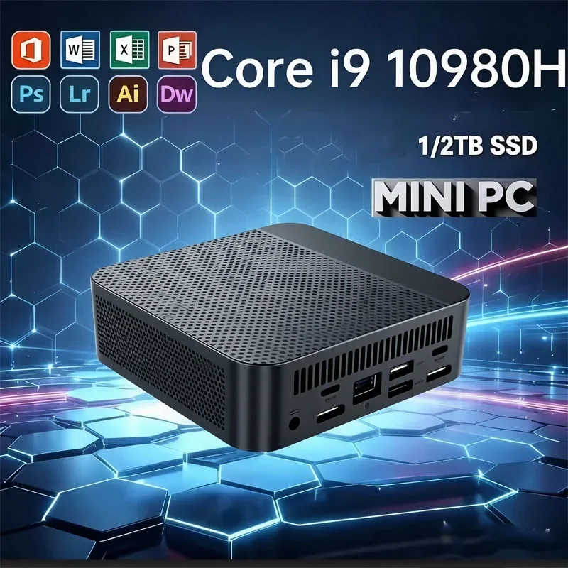 ミニゲーミングデスクトップpc-インテルn150-多彩なメモリ＆ストレージオプション-低ノイズミニホスト-家庭用エンターテイメント-オフィスワーク向け