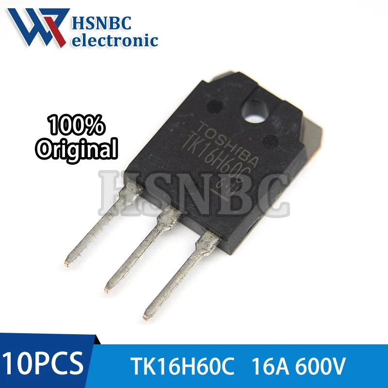 

10PCS TK16H60C 16H60 TO-3P 16A 600V N-channel Power MOSFET Transistor 100% New Original