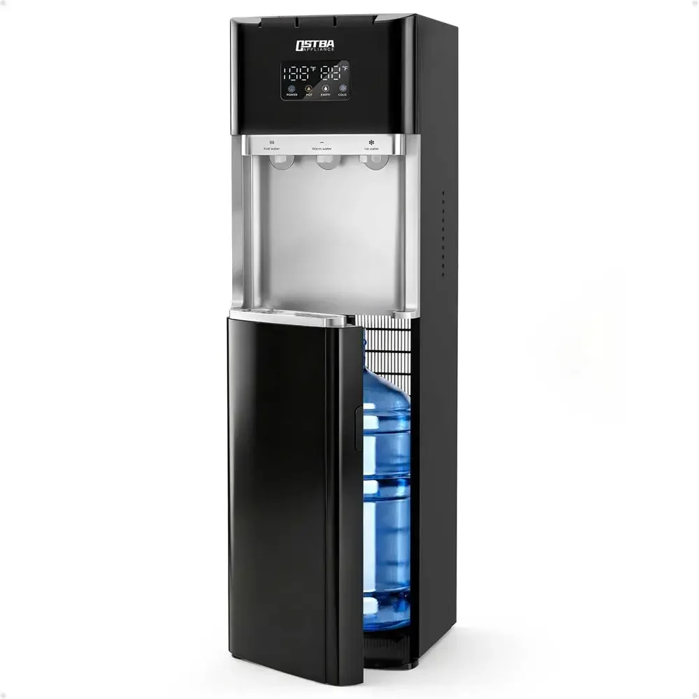 Stainless Steel Water Dispenser with Hot, Cold & Room Temp Options, LED Display, Child Safety Lock for Home & Office Use