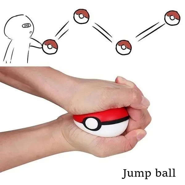 Bola Pokémon de 6cm para Alívio do Estresse, Brinquedo Divertido para Animais de Estimação, Bola de Fitness para Cães, Bola de Brincar para Gatos e Cães, Brinquedo em Forma de Bola Redonda