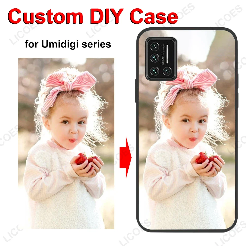 Capa Personalizada para Umidigi Bison X10S GT A7S A9 A11S Pro Max A5 A7 S5 G9X, Capa DIY com Foto e Nome