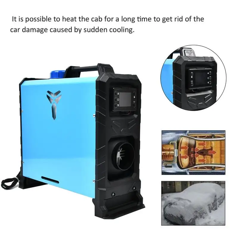 Car Parking Air Diesel Heater 5KW 8KW 12V Low Fuel Consumption With Remote Control LCD Monitor For RV Motorhome Trucks Boats