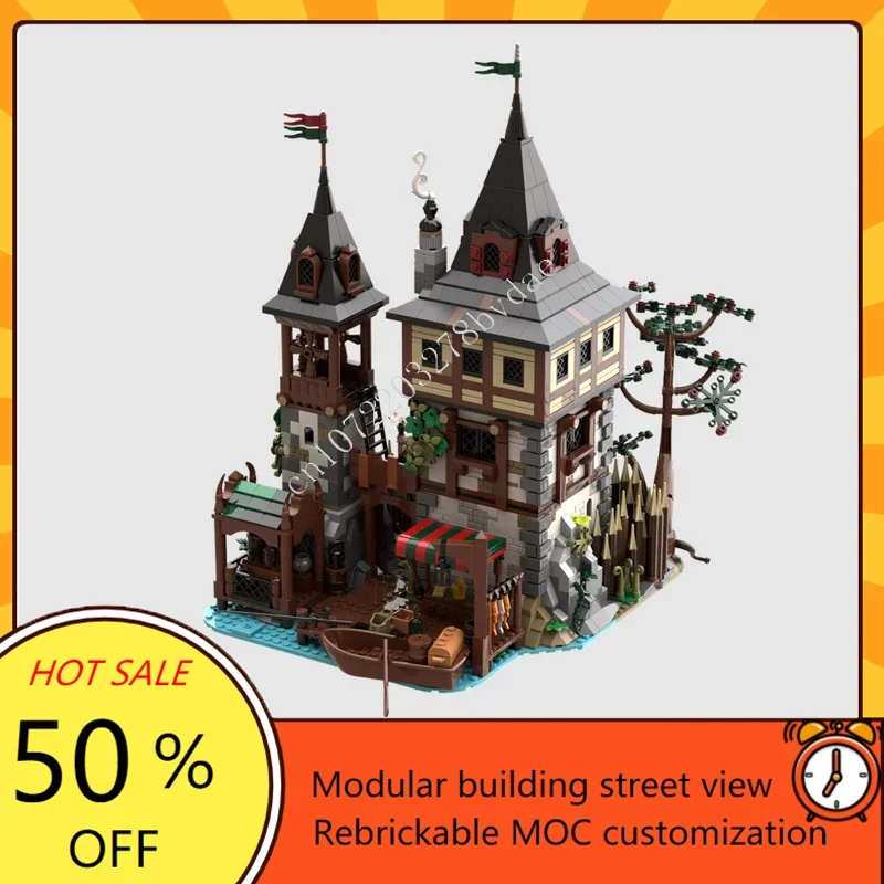 3137ピース MOC 中世の城 パズルモデル ベアロードの城 クリスマス DIY組み立てセット おもちゃ 誕生日 子供 ホリデーギフト
