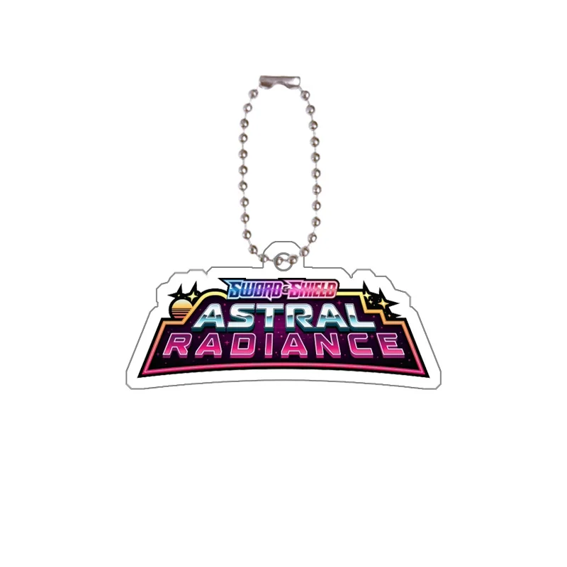 Pkm Tcg hanger acryl sleutelhanger voor Pkm 30Th Anniversary Monster Mega Evolutions Chaos Rising Logo Game Collection Card sleutelhanger