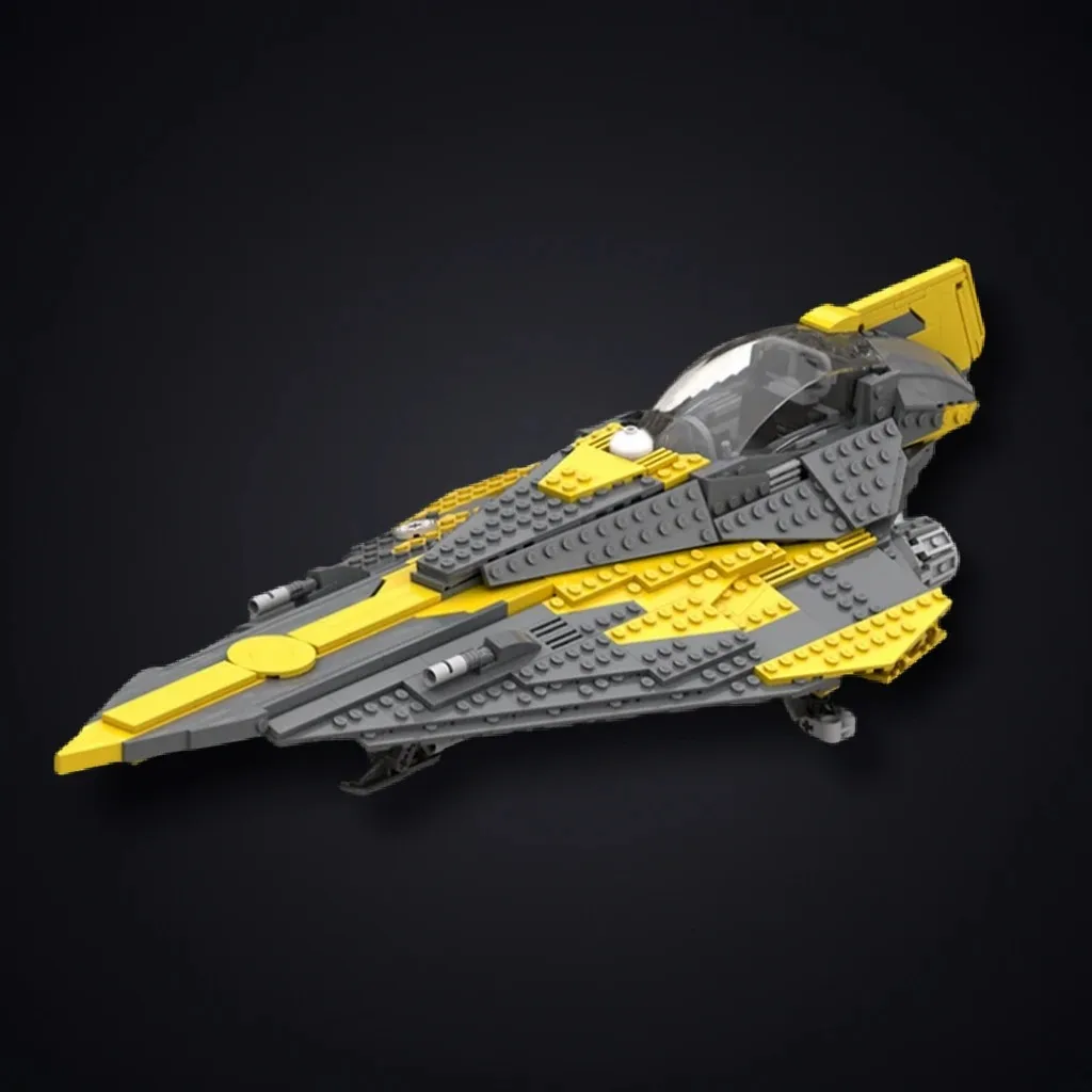 

890 шт. Anakin's Delta 7B тяжелый джедай Starfighter MOC Star Batter Jedi Fighter образовательное здание блоки «сделай сам» игрушки на день рождения подарок