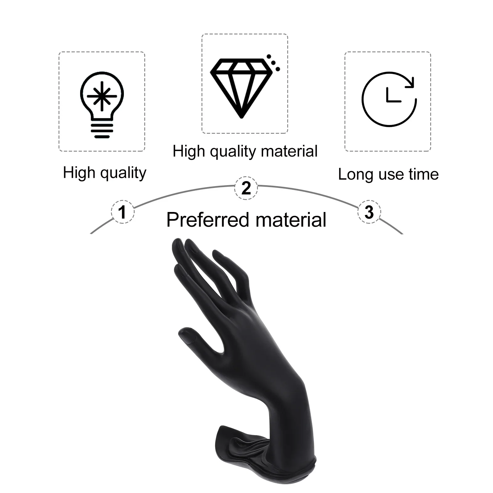 

Resin Ring Display St Jewelry Rack Lightweight Watch Holder Mannequin H Rack Easy Find Clean Showpiece Retail Shop Counter