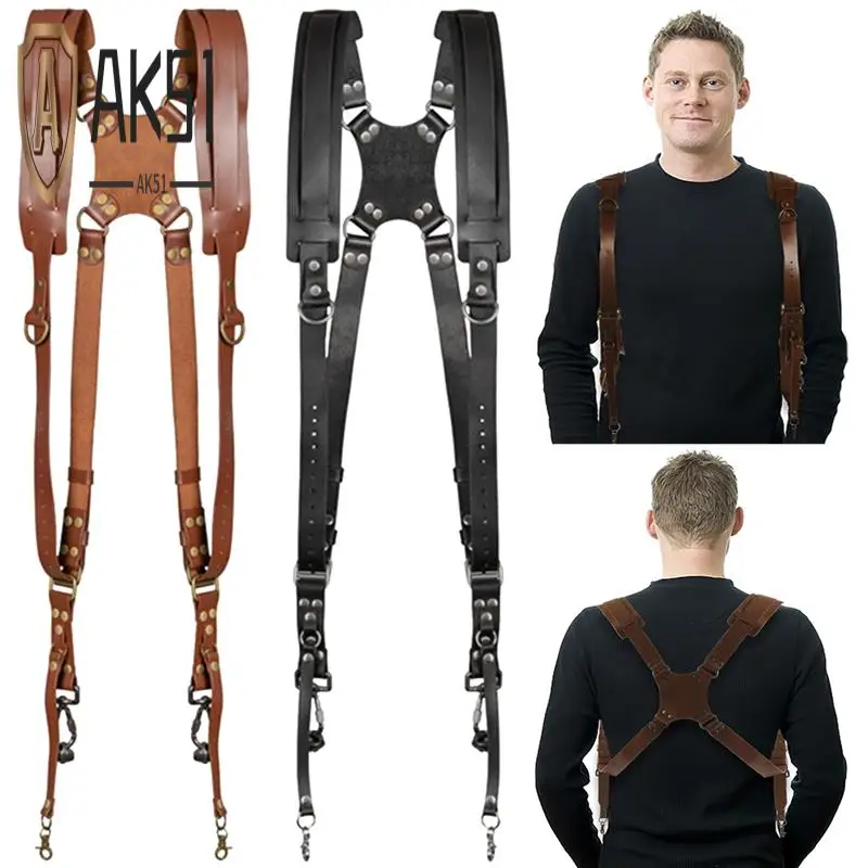 

AK51-Double Shoulder Camera Strap Adjustable Camera Shoulder Belt Portable Shoulder Harness Outdoor Photography Tools