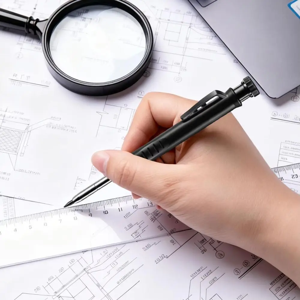 Aluminium Alloy Scribing Ruler Anti-Deformation Adjustable Woodworking Compass Multifunctional Precise Measurement