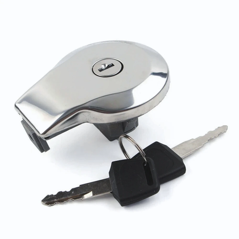 Tapa l tanque  combustible, llave  bloqueo, compatible con Yamaha SR125, SR185, SR250, Virago XV125, 97-00