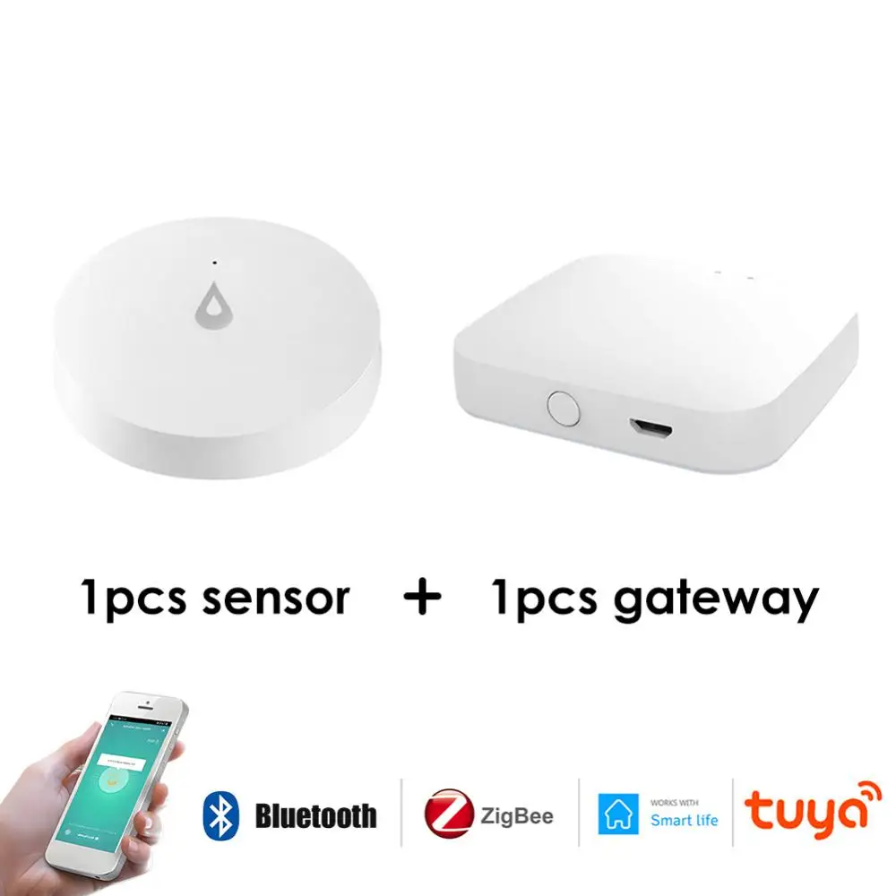 Water Tank Full Linkage Alarm Tuya Water Leak Detector Remote Monitoring Smart Life Flood Sensor Linkage Alarm