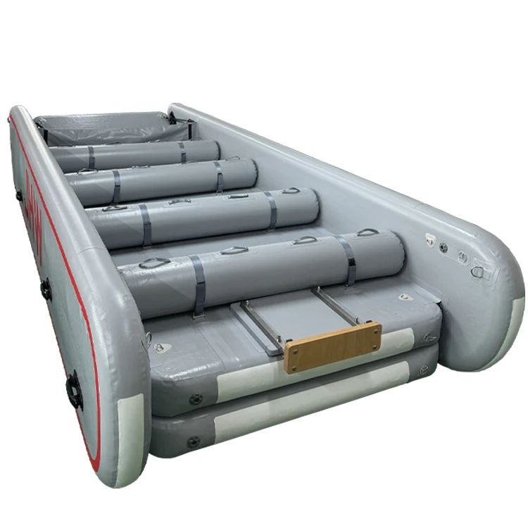 JHW 6-meter Portable Large Inflatable Rescue Transport Boat Suitable for River Transportation and Flood Prevention