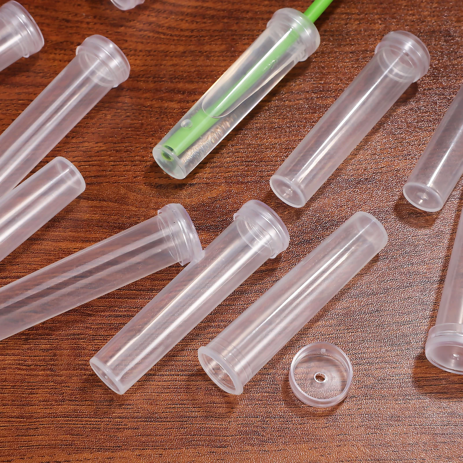 

100 Pcs Floral Water Tubes Fresh Flowers Nutrition Plastic Supplies Bulk Universal Leak Proof Stem Vials Arrangement Gardening