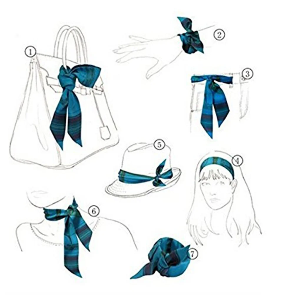 

Women Silk Solid Color Elegant Lightweight Wrap Neck Head Fashion Accessory Gift Red For Women Solid Color Scarf Wrap