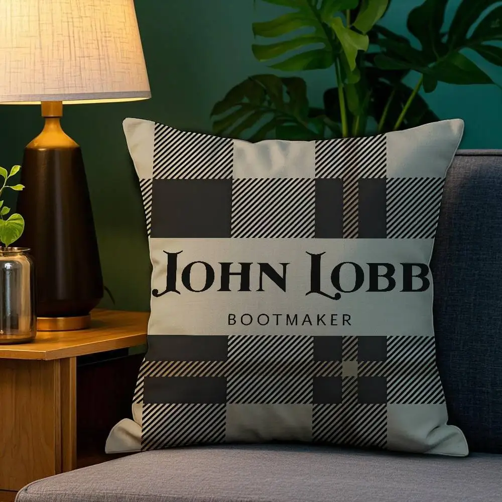 جون L-Lobb B-Bootmaker كيس وسادة مكافحة الغبار المخدة غير مرئية سستة حريري قصير أفخم غطاء وسادة أريكة