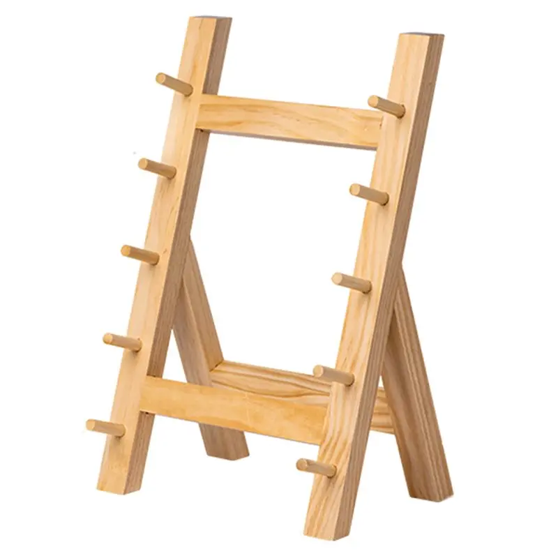 

ABZV-Wooden Knife Rack Rest Japanese Bayonet Swing Hanging Holder Wood Shelf Willow Kitchen Tool Sushi Maker