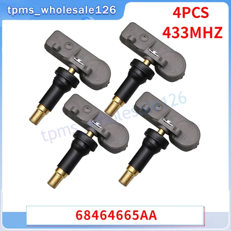 68464665AA Car Tire Pressure Monitoring System Sensor 4PCS For 2019 2020 2021 Jeep Gladiator TPMS TYRE SENSORS 433MHZ 68464665AB