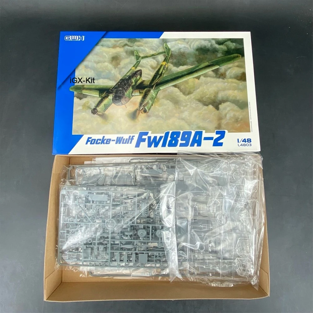 グレートウォール-l4803-1-48スケール-fw189-フッケ＝ヴルフ-fw189a-2-戦闘偵察機-プラスチック製組み立てモデルキット