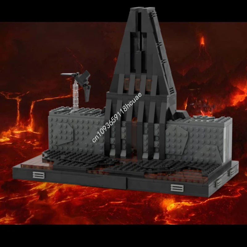 636 pçs moc vaderes castelo diorama estrela batalha blocos de construção coletor adulto modelo das crianças construção brinquedo natal presente