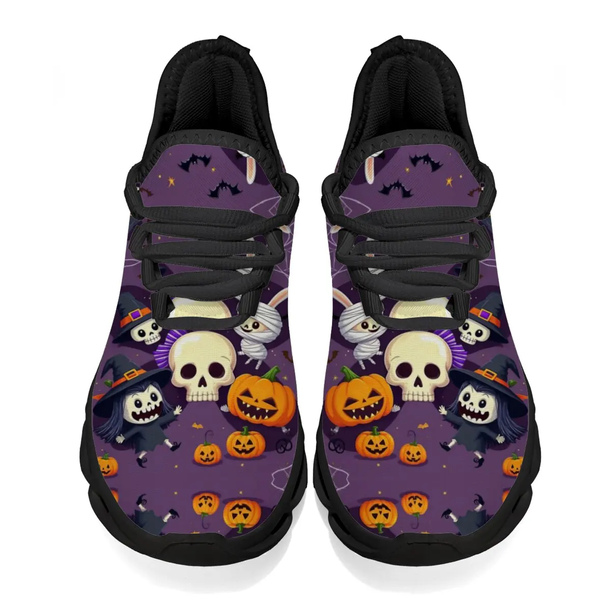 

Хэллоуин Ведьма Череп Паук Фиолетовые Детские Кроссовки Кроссовки Для Хлопчиков Легкие Теннисные Удобные Дышащие Прогулочные Кроссовки