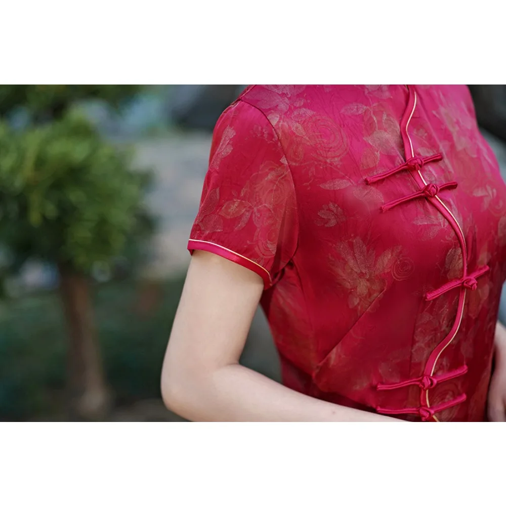 فستان صيني تشيباو نمط عرقي ملابس الشارع الشهير ملابس حريمي عتيقة ملابس عتيقة أزياء تنكرية للحفلات المسرحية شيونغسام