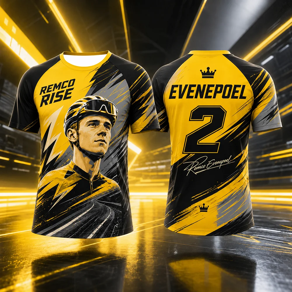2026 Tour de France Champion Commemorative T-Shirt Pogacar Evenepoel Del Toro Printed Short Sleeve Tee Fan Bicycle Lover Gift