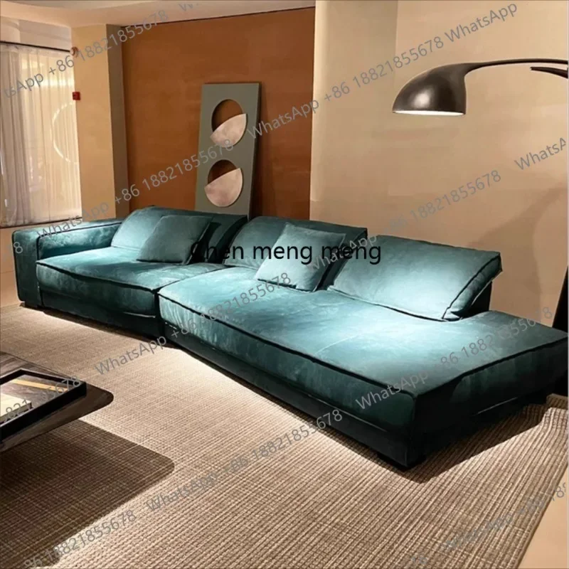 02A Transform Living Room Sleek Modern Italian Leather Sofa Elegant Minimalist …