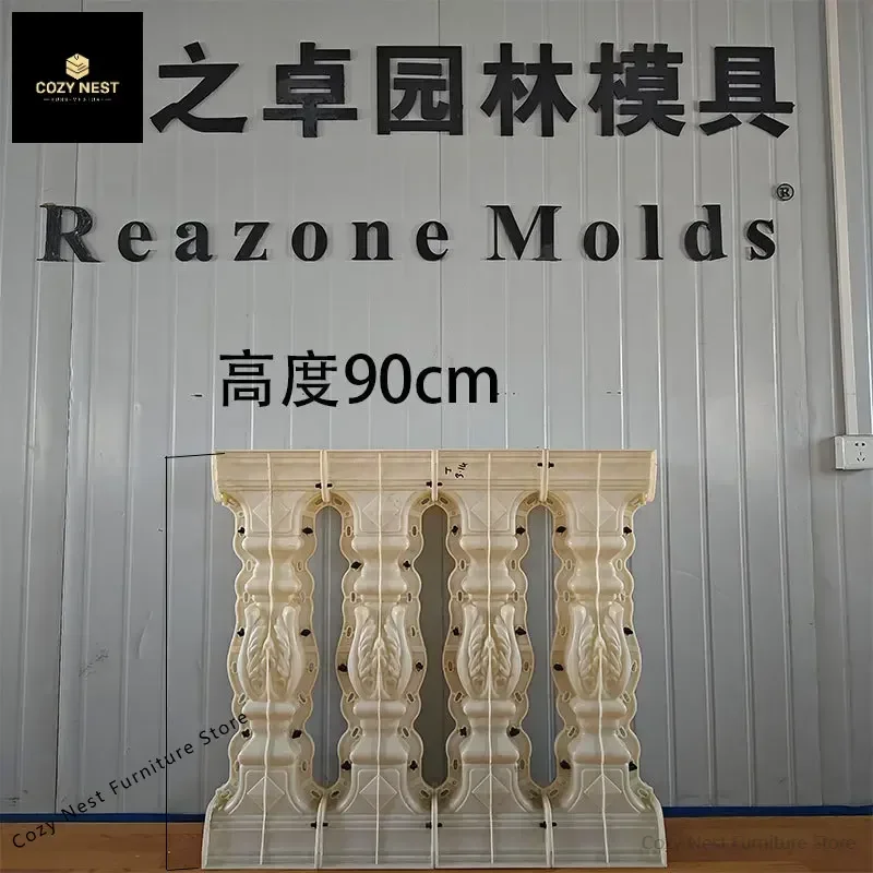 Guardrail mold Cement cast-in-place European balcony vase column railing mold Fence mold Product engraving model