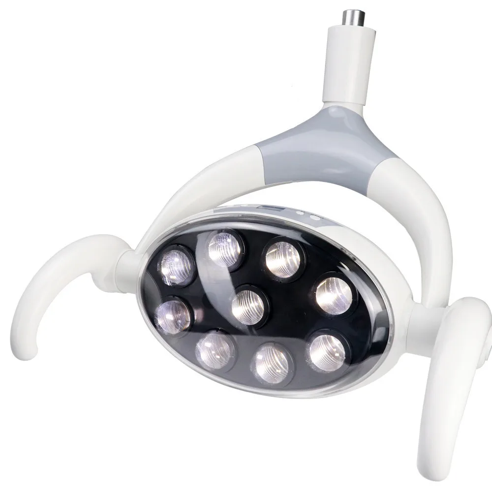 

28W Dental Shadowless Led Implant Light 9 Bulbs 8 Levels Brightness Adjustable Lamp Chair Unit for Dentistry Surgey
