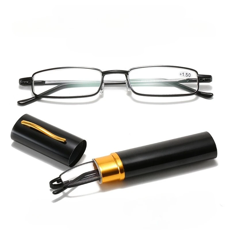 Unisex Ultra Light Anti Fatigue Presbyopia Reading Glasses Portable Fashion Diopter Eyewear With Glasses Case +1.0 +1.5 +2.0 image 4