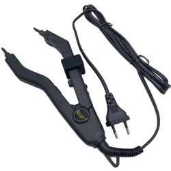 Extra love JR609 conector de pelo de calor negro de calidad, Kit de herramientas de extensión de cabello de hierro de calor controlable por temperatura