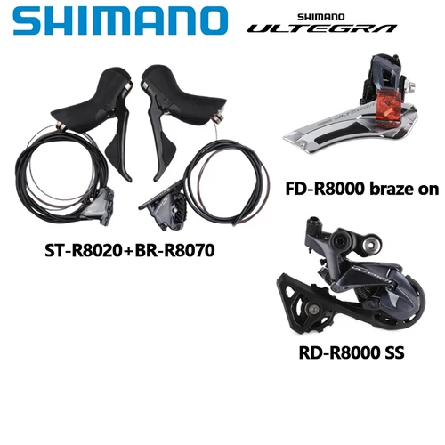 SHIMANO 105 R7020 Ultegra R8020 grupo R7070 R8070 freno de disco hidráulico para bicicleta de carretera palanca de cambios freno desviador trasero delantero