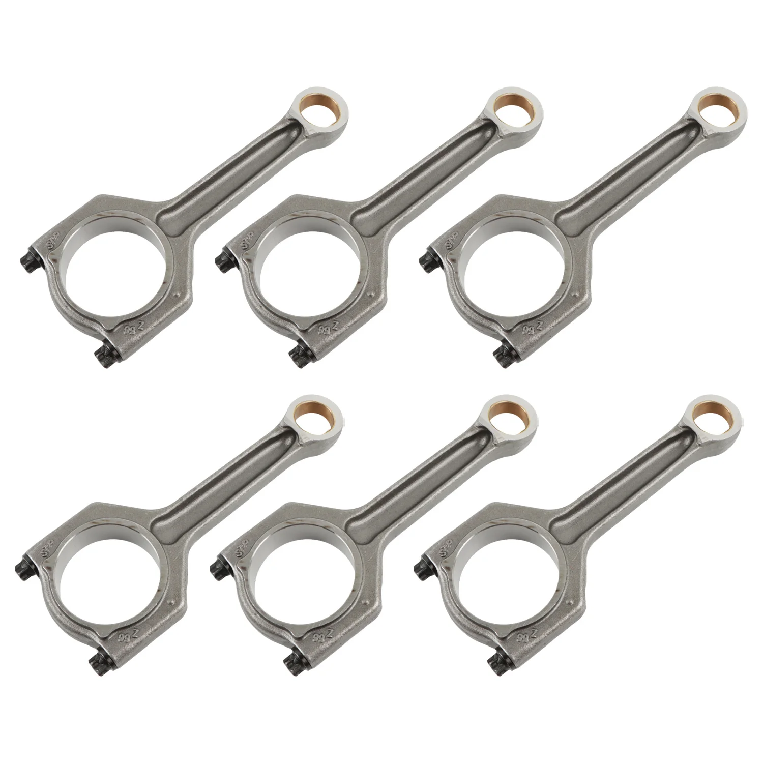 6pcs 11247624615 Connecting Rod For BMW F30 F10 35i 40i M2 M3 M4 3.0L Turbo L6 N55 S55 Engine With 1 Year Warranty